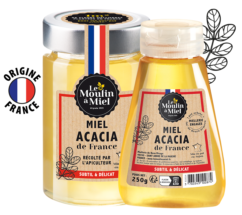 Miel acacia origine France Le Moulin à Miel